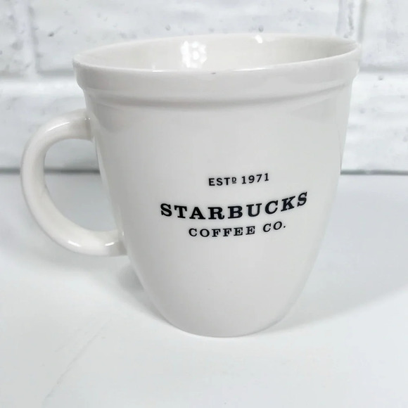 STARBUCKS COFFEE New Bone China Large White Ceramic Mug - Picture 2 of 5